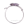 Hexagon Prism Amethyst Natural Gems Bracelet Bangle